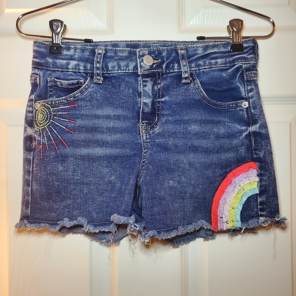 Cat and Jack girls shorts Size L Rainbow
